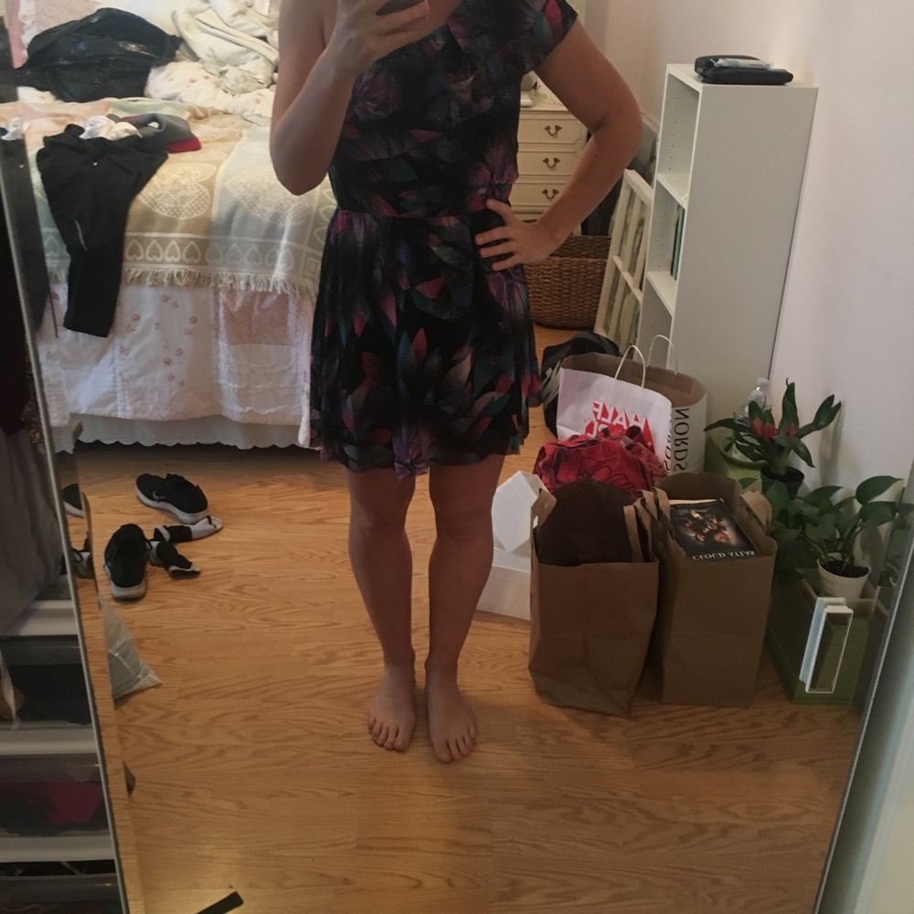 One shoulder dress